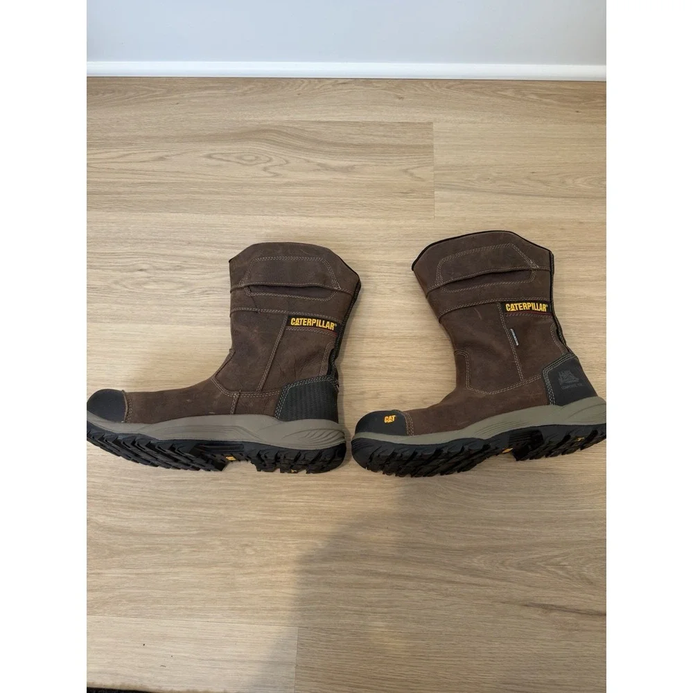 Caterpillar Superlite Pull-On Waterproof Composite Toe Boots P90557 Men Size 9.5